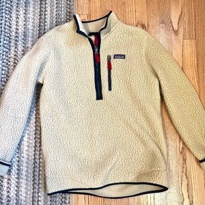 Patagonia Men’s Retro Pile Quarter Zip Pullover Fleece Size M